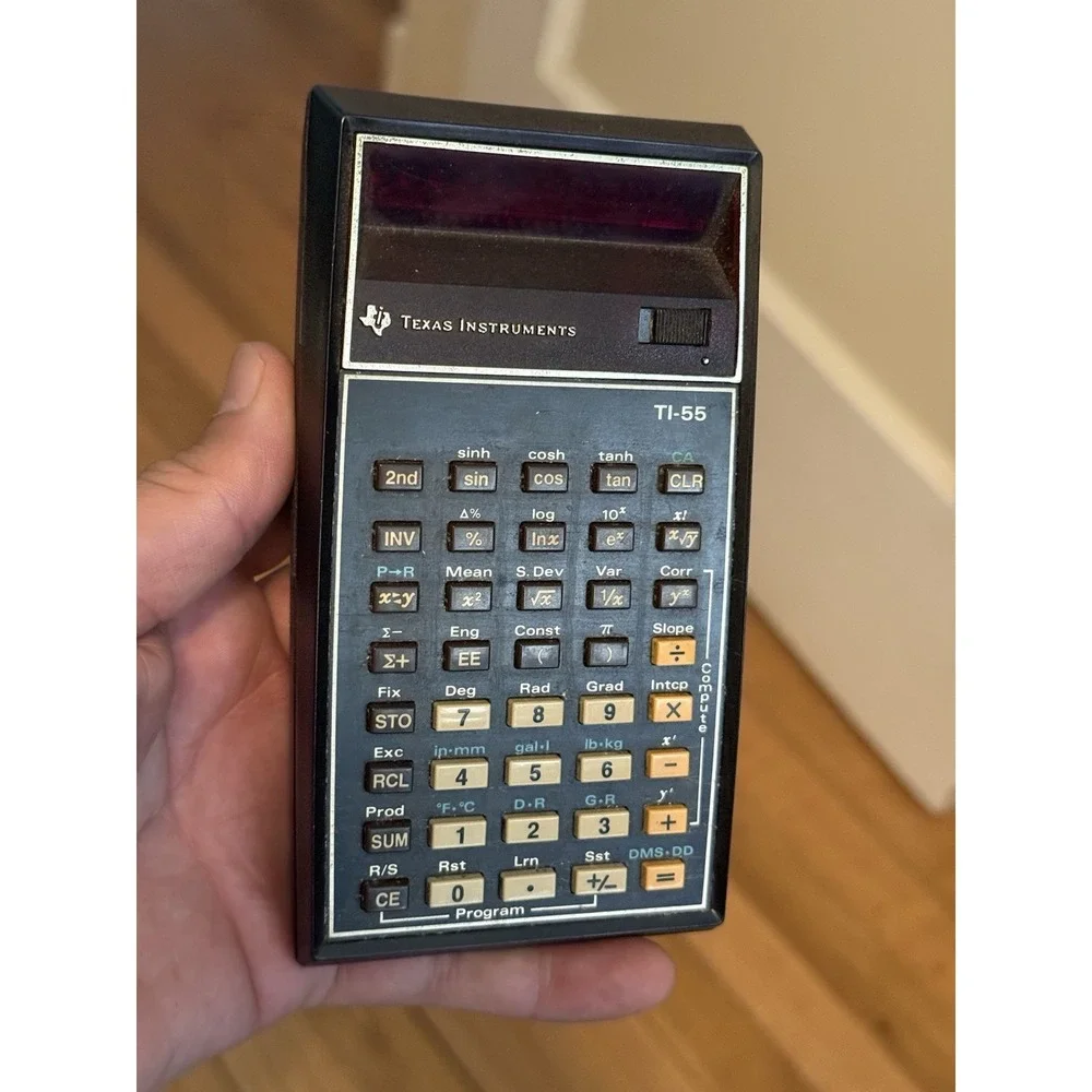 Texas Instruments TI Programmable 55 Calculator Vintage UNTESTED No Charger.